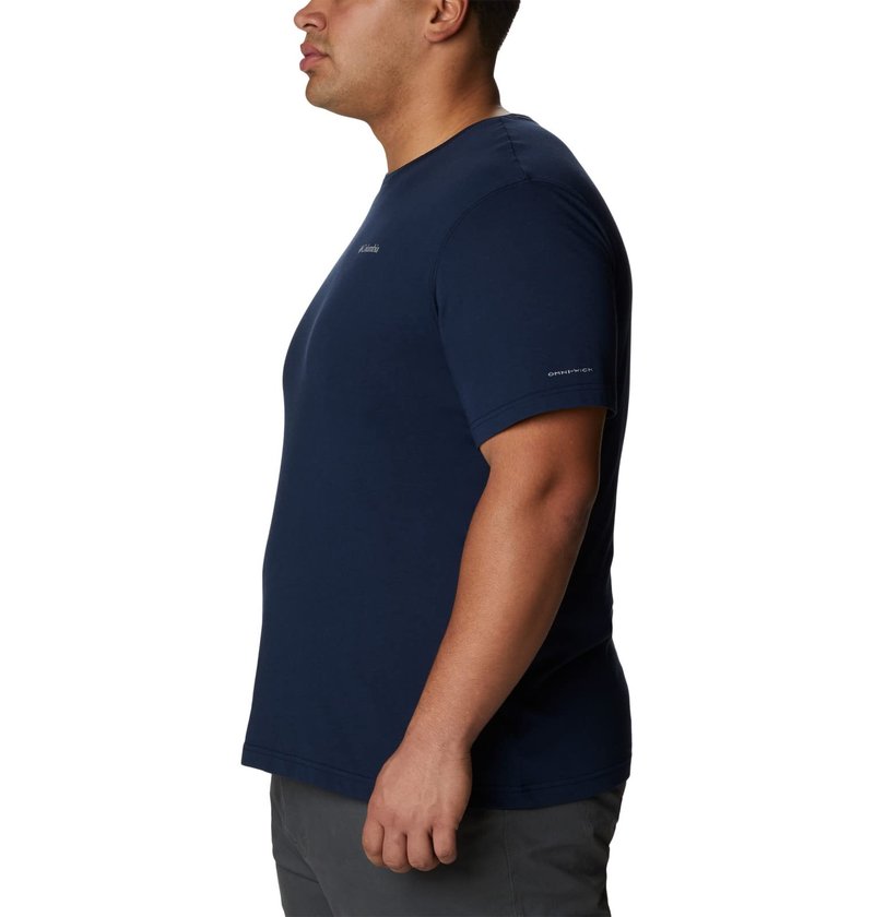 Columbia Mens Thistletown Hills Short Sleeve T-Shirt, Collegiate Navy Heather, 3X