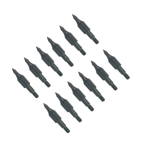 12pcs 100 Grain Field Points, 100gr Crossbow Arrow Tips for Bow and Arrow Target Practice, Screw-in Bullet Points for 5/16 Inch Arrows, Hunting Archery Target & Accessories