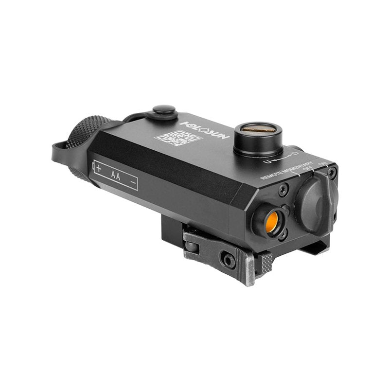 HOLOSUN LS117 Single Red Laser for Long Guns | Waterproof Lightweight Durable Aluminum Black Gun Laser with QD Release Picatinny Rail Mount, Remote Cable Switch, T10 L Key & Battery Included