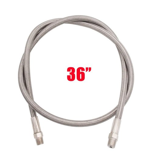 Paintball Airsoft PCP Air Pump Fill Hose 36 inch High Pressure Stainless Steel with Quick Fitting Male and Female,Suit for Compressor to The Air Tanks