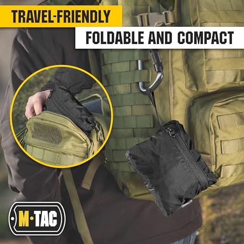Waterproof Backpack Rain Cover for 30-40L Hiking Travel Camping Black Medium