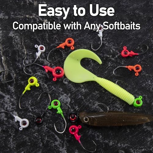 Crappie Jig Kit 30 Pcs - 6 Colors, 1/16oz Variation of THIS listing