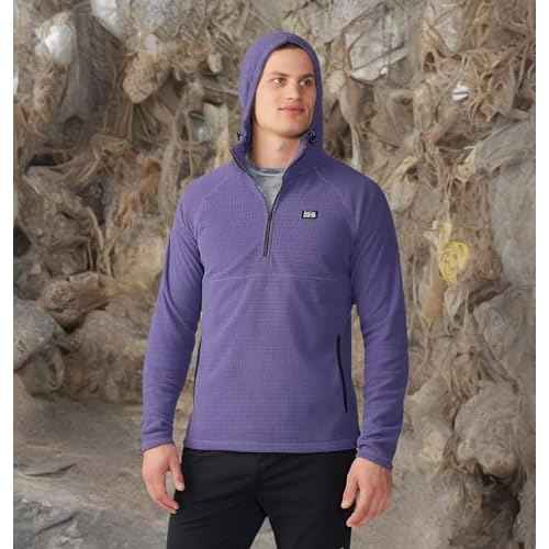 Mountain Hardwear Men's Summit Grid Hoody for Backpacking, Hiking, Camping, and Casual Wear | Lightweight and Insulated