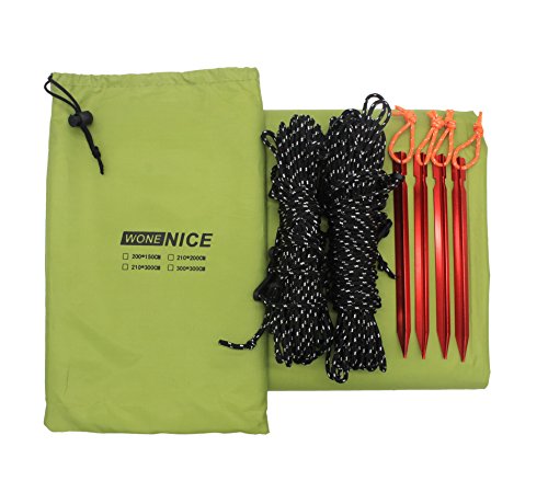 Waterproof Camping Tarp with Army Green Variation - Lightweight Rain Fly for Backpacking & Hiking