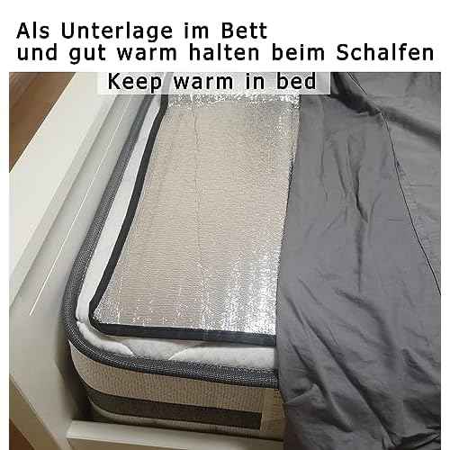 Camping Mat Foam Foil Blanket for Camping Foam Pad Insulating Foil Mat Sleeping Tent Pad Thermal Aluminum Camping mat for Reflecting Heat