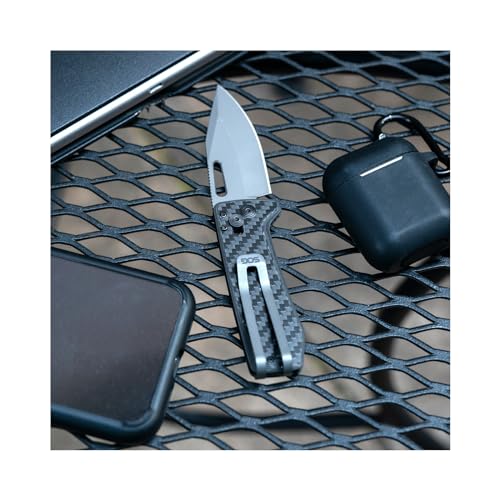 SOG Ultra XR Everyday Carry Slimline Ambidextrous CRYO CPM S35VN Stainless Steel Folding Knives | Titanium Pocket/Money Clip