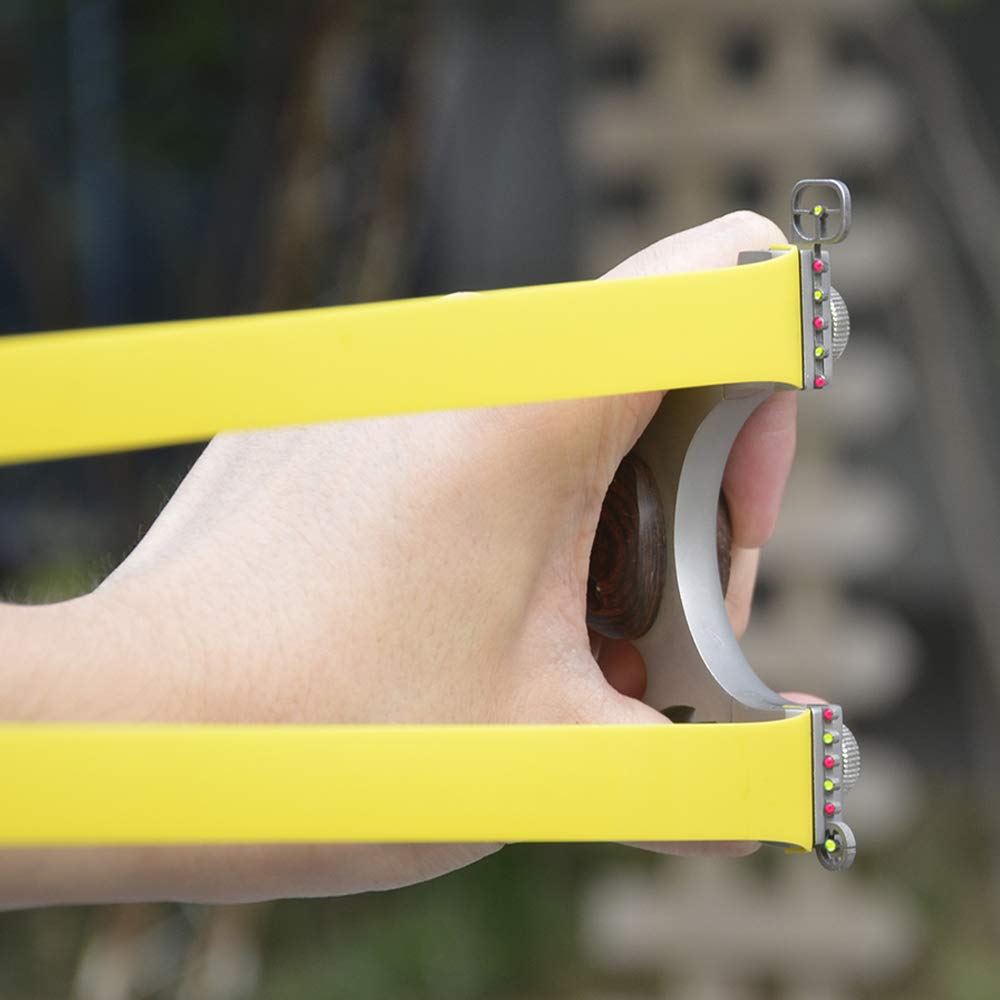 16pcs 0.75mm Slingshot Rubber Bands Replacement Flat Hunting Catapult Elastic Bungee Outdoor Shooting Game (Orange)