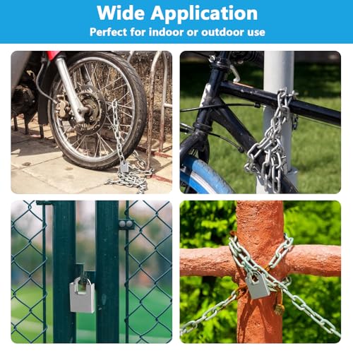 Heavy-Duty Stainless Steel Bike Chain Lock 40 Inch Security Lock with Key
