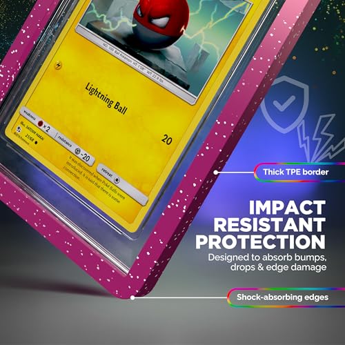 Sparkling Galaxy PSA Slab Protectors 10 Pack - Hard TPU Card Guards for Graded Cards