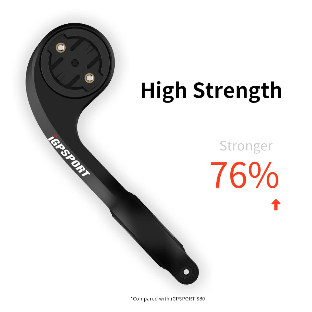 iGPSPORT Bike Computer Mount, Common Extended Out Front Bike Mount Compatible with Garmin Wahoo Cycplus CooSpo XOSS Cycling Computer