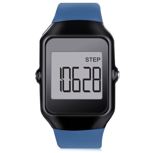 Pedometer for Walking, Simple 3D Step Counter for Walking with Steps and Time Modes for Men Women Adults Seniors, Blue