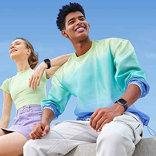 Odbeai Compatible with Fitbit Sense&Sense2 Bands/Versa 3&4 Bands Women Men,Soft Replacement Wristbands Sport Band Strap Accessories for Versa 3&4/Sense&Sense2 Smart Watch(Large, Black)