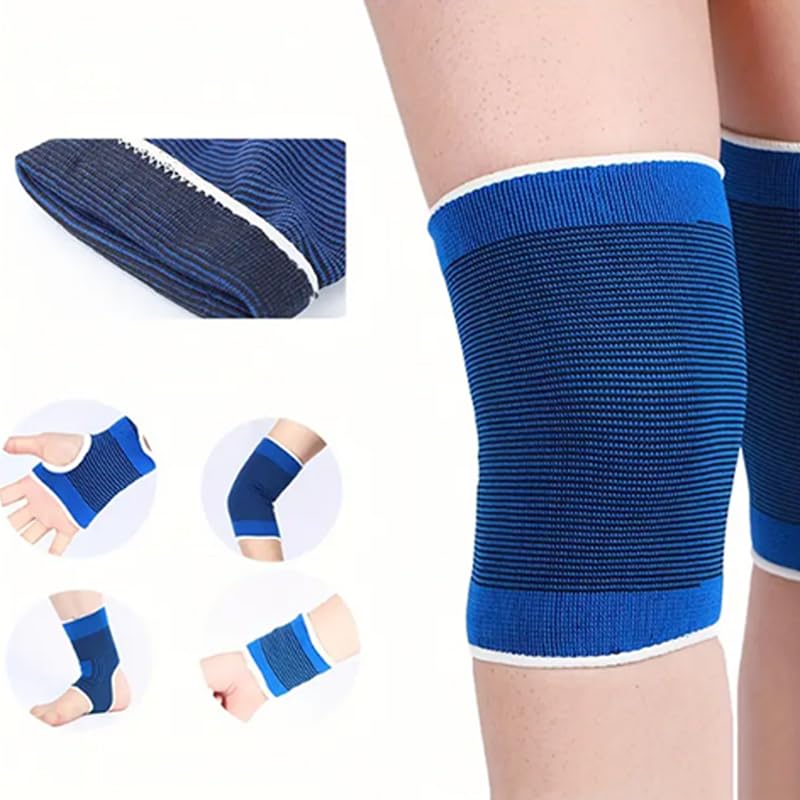 1 Pair Unisex Autumn And Winter Warm Knitted Knee Pads, Outdoor Sports Mountaineering Running Knee Pads, Leg Warmers, Sports Warm Protective Gear