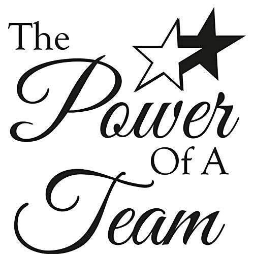 1x2.5 Small Gold Engrave Plate For Custom Team Award, 12" x 12 1/2" Power Of A Team Perpetual Plaque Award With Free Personalization With Custom Engraving