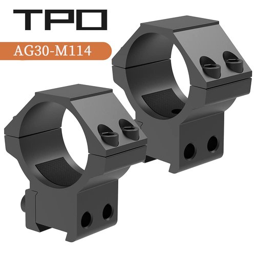 TPO 30mm Dovetail Scope Rings for 3/8" 11mm Dovetail Rails Medium/High Profile Airgun Mount (Medium Profile-2pcs) AG30-M114