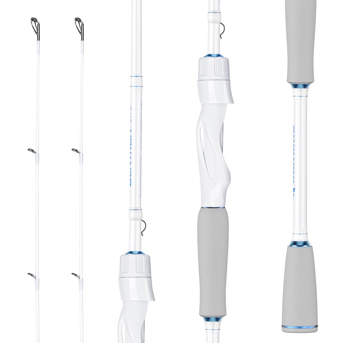 KastKing Centron Lite Twin Tip Spinning Rods,6'0", Mod Fast, Light