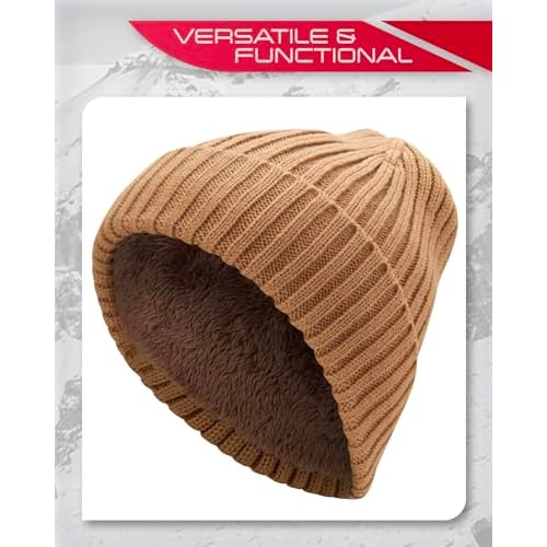 Spyder Women's Beanie - Cozy Plush Sherpa Lined Ribbed Cuff Winter Hat for Women with Embroidered and Woven Logo Patch