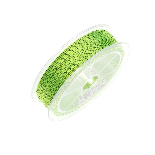 UAERSCH 1pc Fly Fishing Backing Line Floating 50M/50Yards 20LB 8 Strands Polyester Braided Rope Strong Fly Wire Fishing Accessories (Yellow+Black)