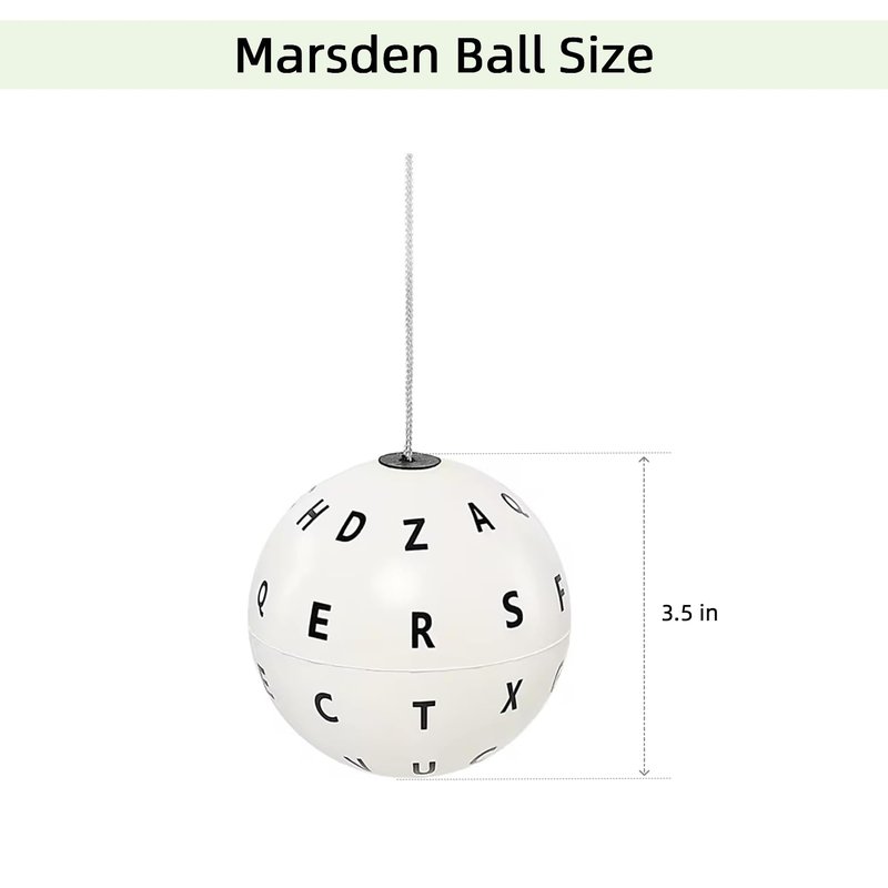 Marsden Ball Vision Therapy with Letters for Hand-Eye Coordination and Visual, Visually Impaired Estrabismo Amblyopia Vision Children Eye Therapy Training Improve Ball (Yellow)