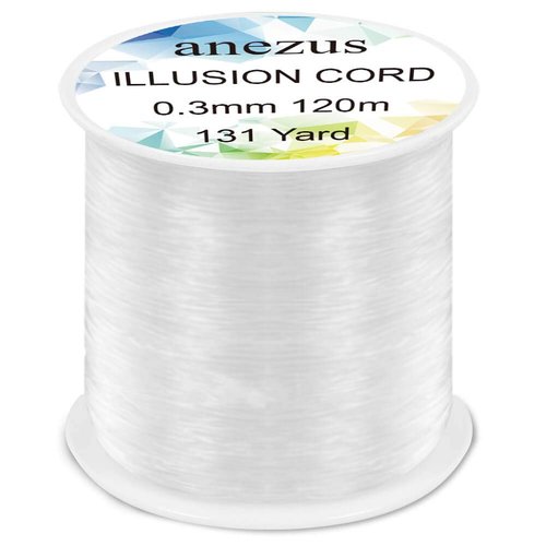 Anezus Fishing Line Nylon String Cord Clear Fluorocarbon Strong Monofilament Fishing Wire