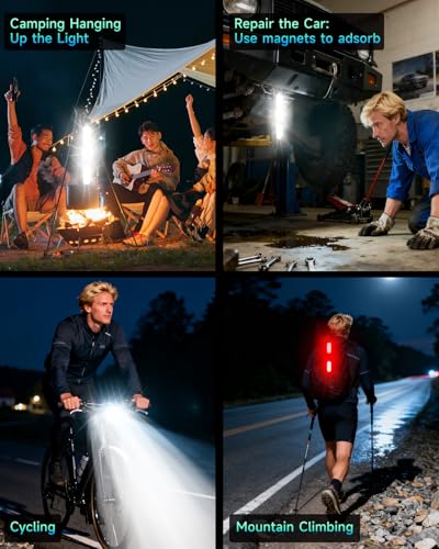 Rechargeable 6 LED Bike Light Taillight with 10+ Modes - Black