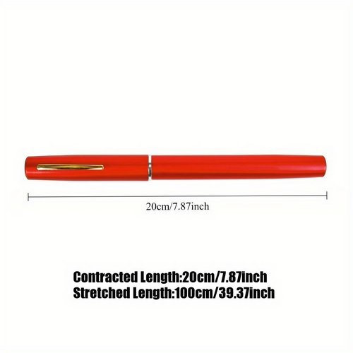 Mini Pen Fishing Rod and Reel Combo, 39.37in/100cm Telescopic Fiberglass Rod, Fast Action, Compact Travel Pole Kit, Retractable to 7.87in, Pocket-Size Gift for Fishing Lovers (Black)
