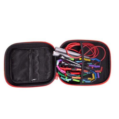 Elite Jumps - Jump Rope Carry Case - Fits All Elite Jumps Ropes & Other Small Items - Metal Clip - Moisture & Scratch-Resistant - Durable & Versatile - 7.87” x 6.3” x 2.75” - Black