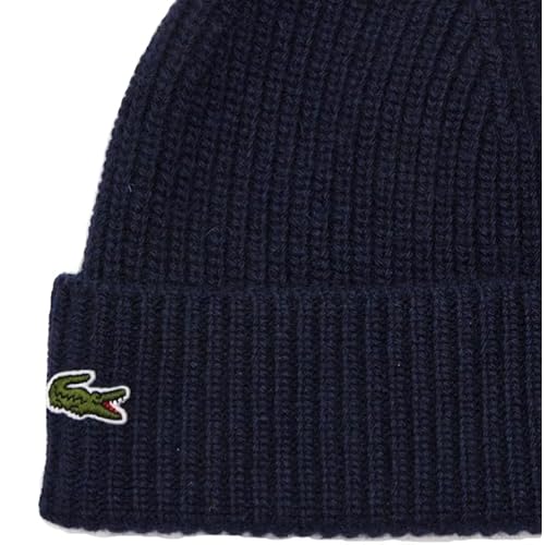 Lacoste Womens Ribbed Cashmere Beanie