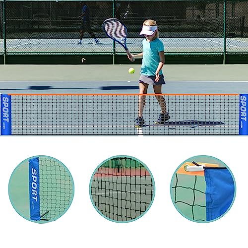 Ragyzity Badminton Pickleball Net, Polyester Badminton Net Replacement, Kids Adult Volleyball Training Net for Tennis, Volleyball, Only Tennis Net,No Include Pole (5.1m)