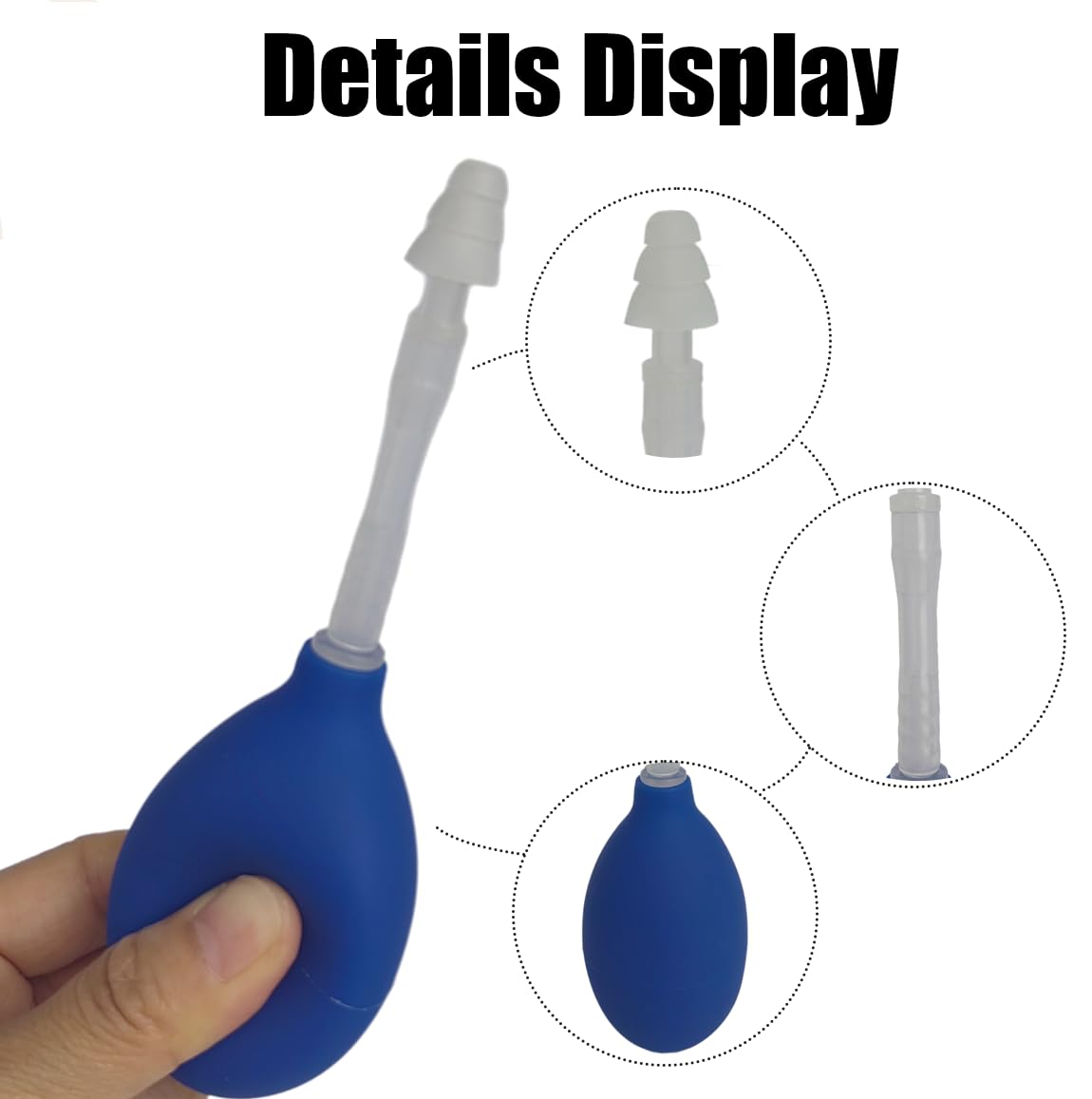 2Sets Ear Pressure Relief Suction Device,Migraine and Headache Relief Products, Naturally Reduces Tension,Pressure Through Inner Ear Pressure,Ear Pressure Release with 3 Different Sizes Earplugs