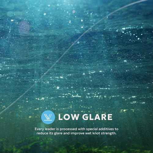 SF Pre-Tied Loop Fly Fishing Tapered Leader Nylon Clear Trout Freshwater Saltwater Bonefish Permit Bass Salmon Steelhead 7.5FT 9FT 10FT 12FT 15FT 0X 1X 2X 3X 4X 5X 6X 7X