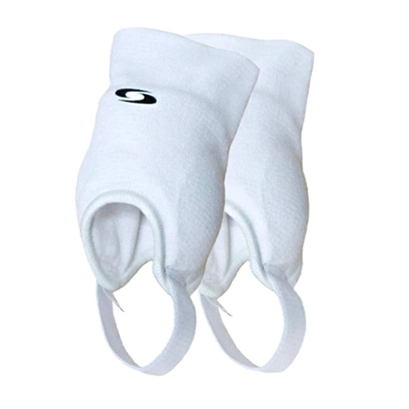 Ankle Guards Pair - Dual-Sided Protective Pads for Soccer Football (White)