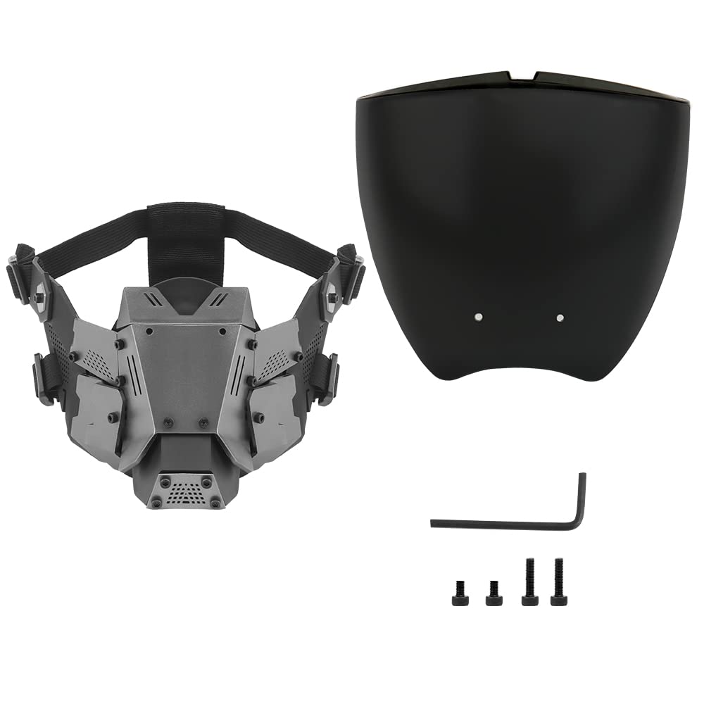Jungle Leopard Full Face Mask Removable Double Sided Anti-Fog Lens Airsoft Paintball CS Wargame Protective Mask