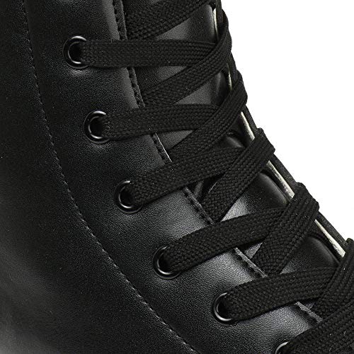 Unisex Double-Row Roller Skates with Black Wheels, Women's 8 / Men's 6.5