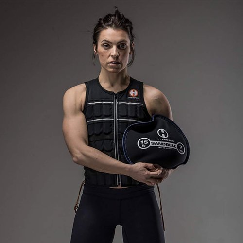 HYPERWEAR SandBell Sandbag, 4 lbs, Pre-Filled with Clean USA Sand, Soft Weights for Exercise, Fitness & Rucking