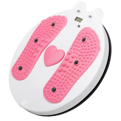 AGGICE Waist Twister Board for Exercise Waist, Intelligent Magnetic Massage Waist Disc with Counting Display Load Bearing Pressure Rotating Board