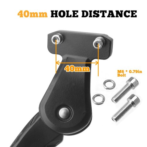 Sataway Bike Kickstand - Adjustable, Aluminum Alloy Strong Rear Mount Bicycle Kick Stand for 24-29 inch Electric & Mountain Adult Bike(40mm)