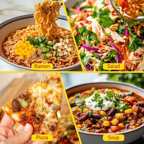 Spicy Garlic Ramen Toppings - Dried Vegetable Mix for Instant Noodles - 14oz - Variation of Spicy Garlic Mix Ramen Toppings