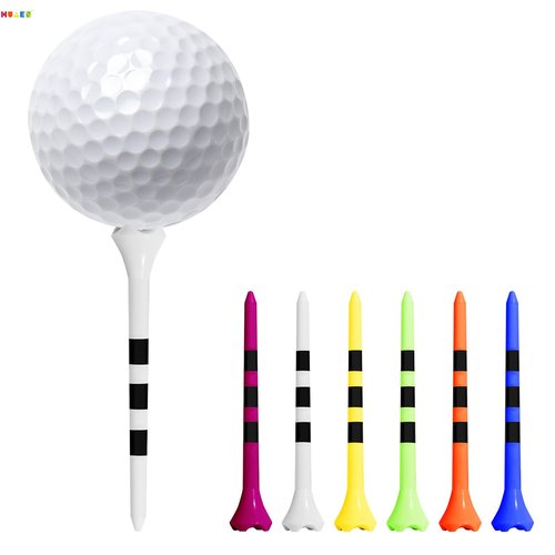 HUAEN Plastic Tees 100 Pack, 3-1/4 INCH Unbreakable Long Tee, Engineered to Minimize Friction and Side Spin