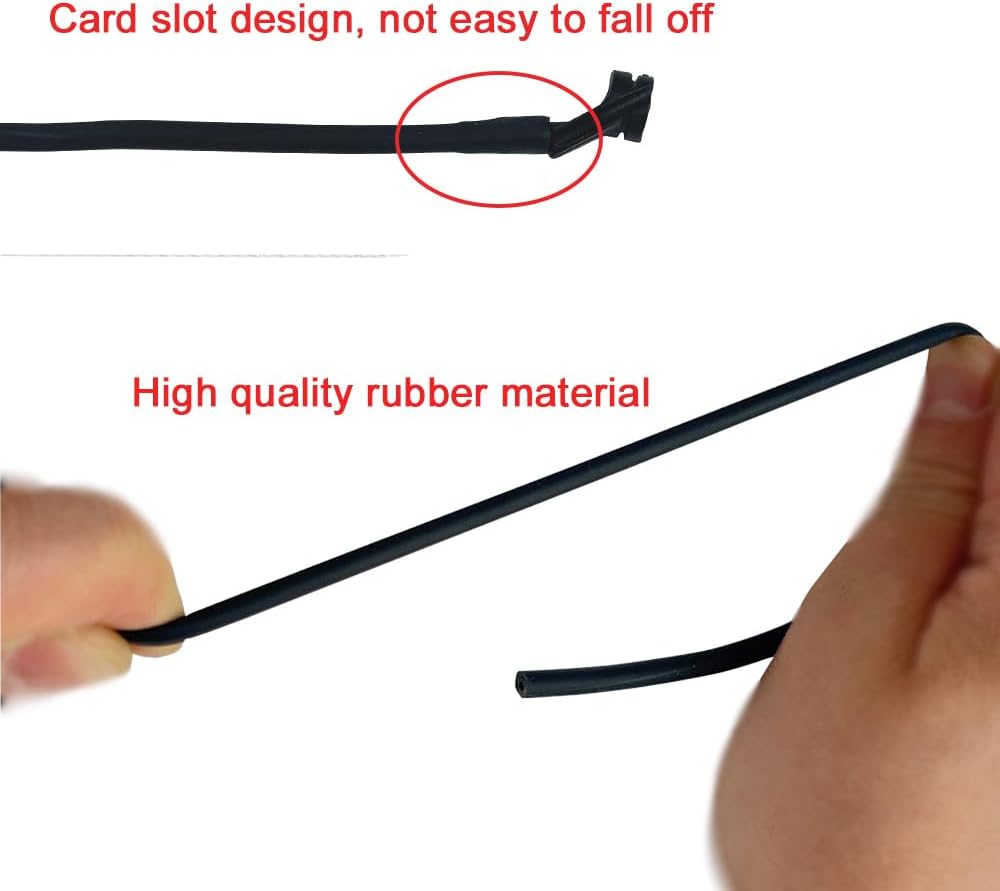 2Pcs Archery Peep Sight Compound Bow 3/16 Rubber Tube Peep Sight Bow String Tubing with Buckle for Hunting Shooting Targeting Accessories