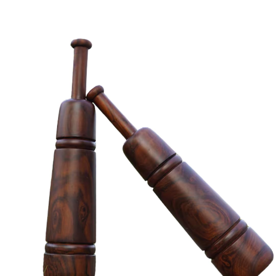 Indian Exercise Clubs Training Equipment, Rosewood Persian Meels, Mugdar Karlakattai Jori (4kg or 8.80lbs)