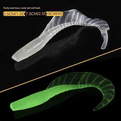 Soft Fishing Lures Set with Tackle Box, 6.5cm/8cm Paddle Tail Swimbaits, 60PCS Soft Plastic Baits with Curly Tails, Freshwater Fishing Lures for Bass, Trout, and More
