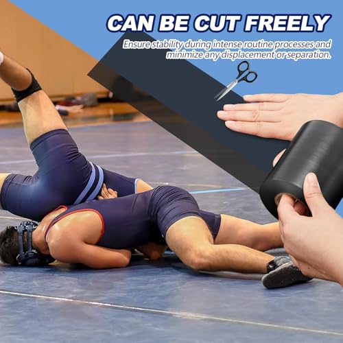 6 Rolls Wrestling Mat Tape 4 Inch PVC Adhesive Seam Tape for Gym Floors