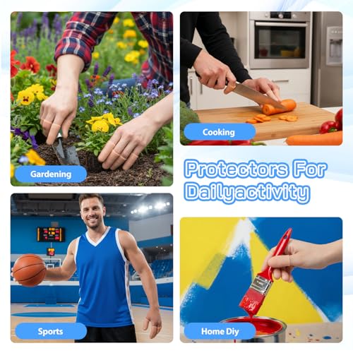 Skin Color Reusable Gel Finger Cots 30 Pcs Silicone Finger Protectors