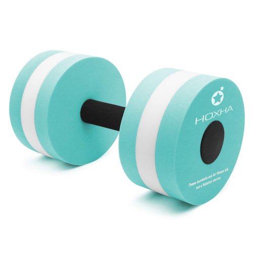 Water Dumbells, Aquatic Exercise Dumbell Set of 2 Water Aerobic Exercise Foam Dumbbells Pool Resistance Water Fitness Equipment for Weight Loss (Cyan)