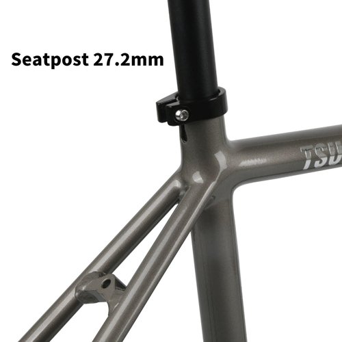 BSFHQS Bike Frameset 700C Road Bike Frame Quick Release Frame 100/130MM Aluminum Alloy Bike Frame 47cm 50cm 53cm C Brake/Rim Brake Frame Semi-Internal Routing(Gloss Black,47cm)