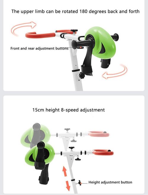 Portable Pedal Exercise Electric Bike Foldable Home Elderly Upper and Lower Limbs Pedal Trainer, and Stroke Survivor Rehabilitation Equipment (B ),B