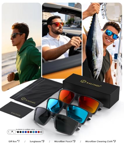 Polarized Sports Sunglasses Men Women UV400 Driving Running Cycling Black Ice Blue Red