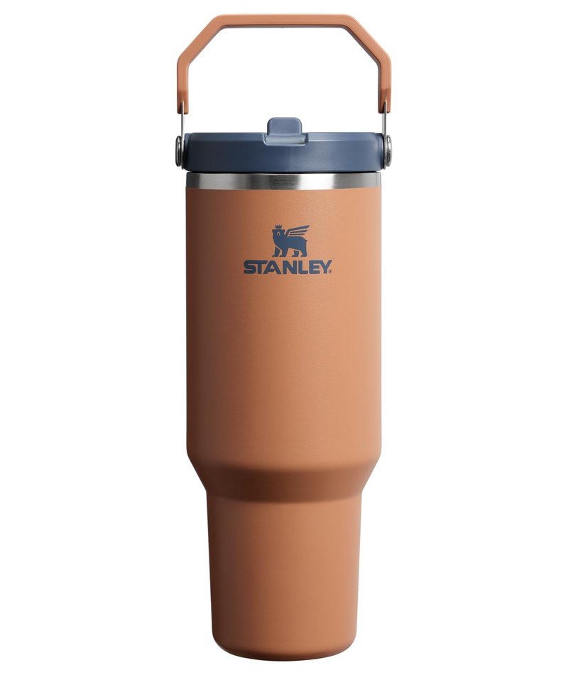 STANLEY IceFlow 2.0 Flip Straw Tumbler with Handle 40 oz | Twist On Lid and Flip Up Straw | Leakproof Water Bottle | Insulated Stainless Steel | BPA-Free | Toast