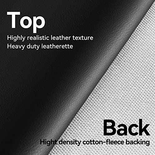 Heavy Duty Leatherette Billiard Pool Table Cover, Waterproof & Tearproof Covers for Pool Table 7/8/9FT Fitted (8 Feet/ Black)